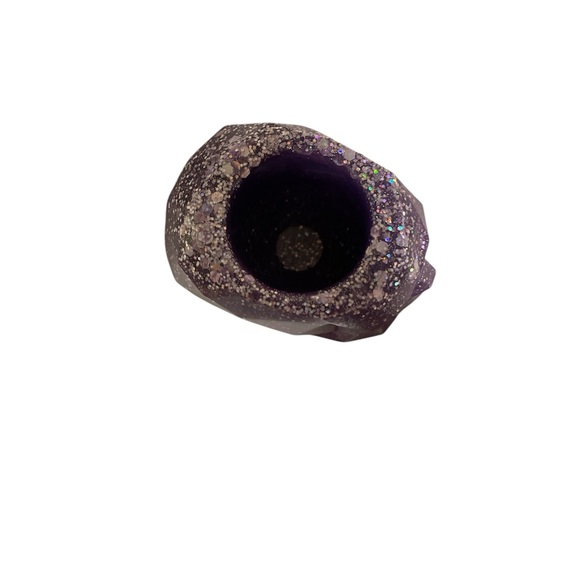 Resin Skull Makeup Holder **Multiple available** Handcrafted - Picture 6 of 15